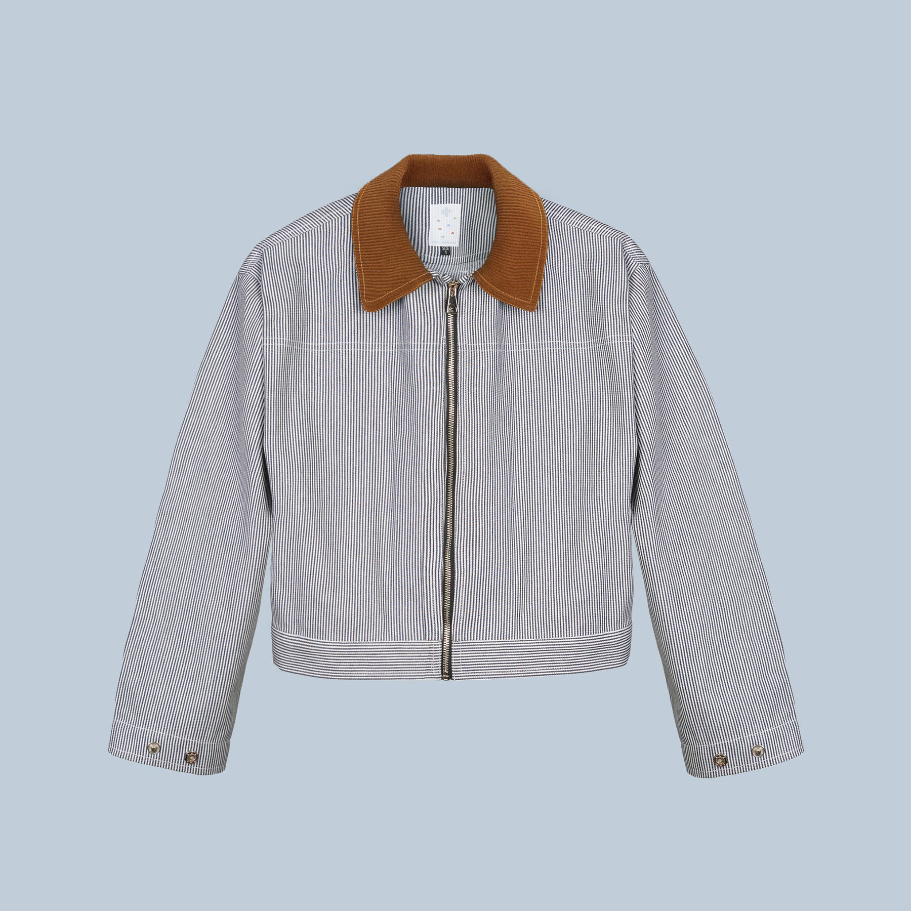 جکت یونیسکس راه راه سفید مشکی