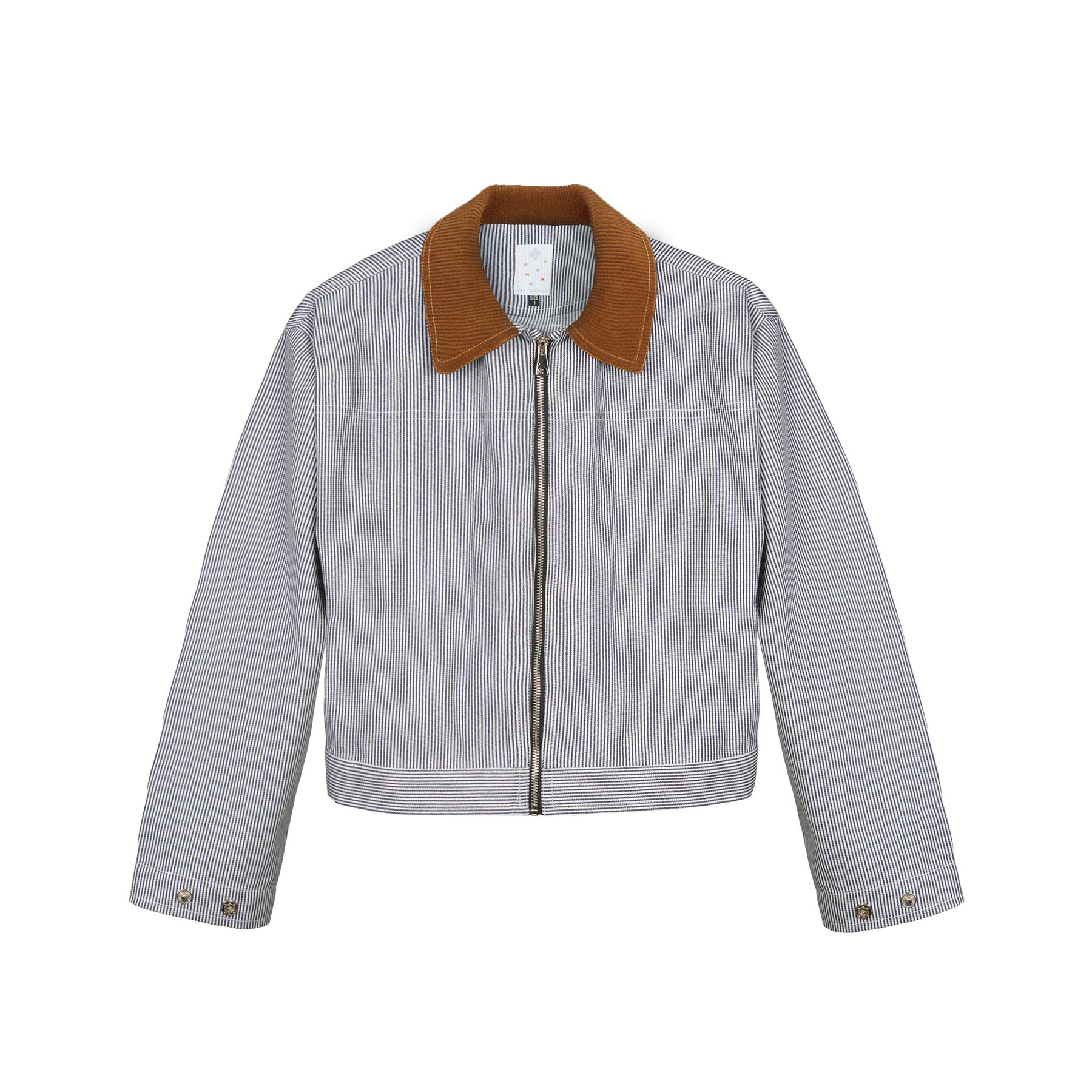 جکت یونیسکس راه راه سفید مشکی