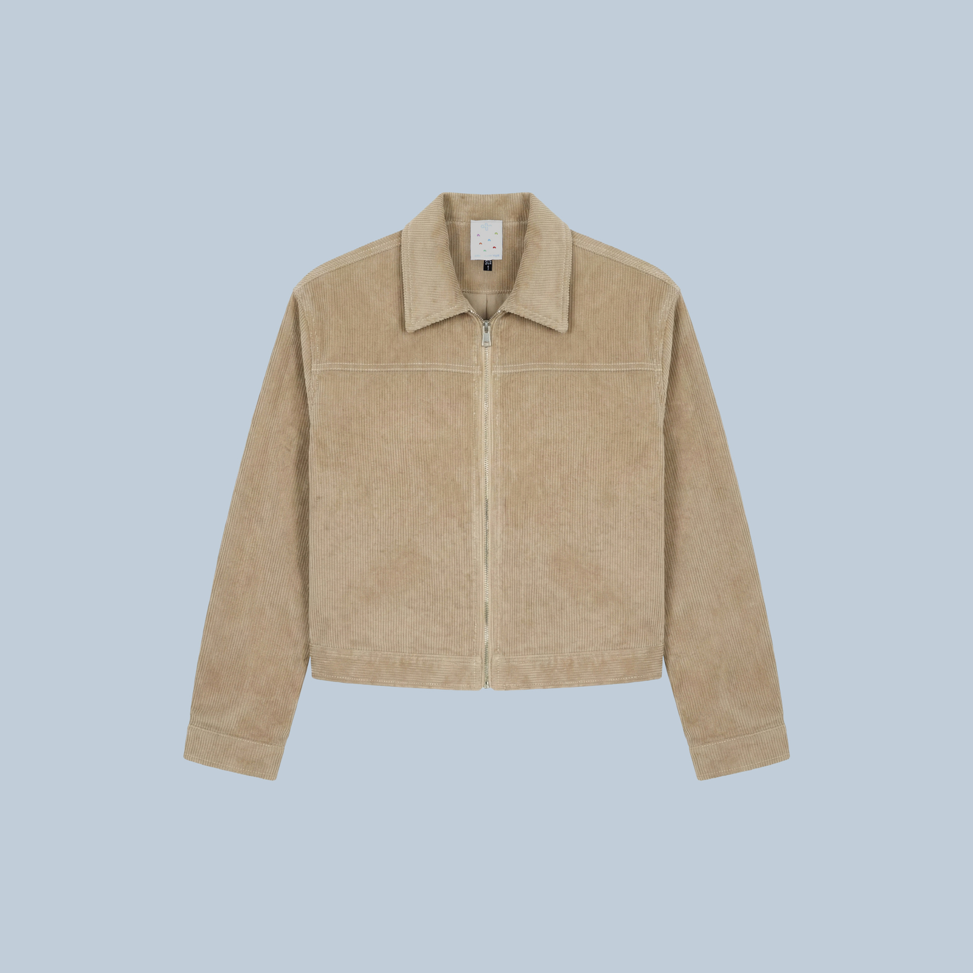 جکت یونیسکس مخمل کبریتی کرم