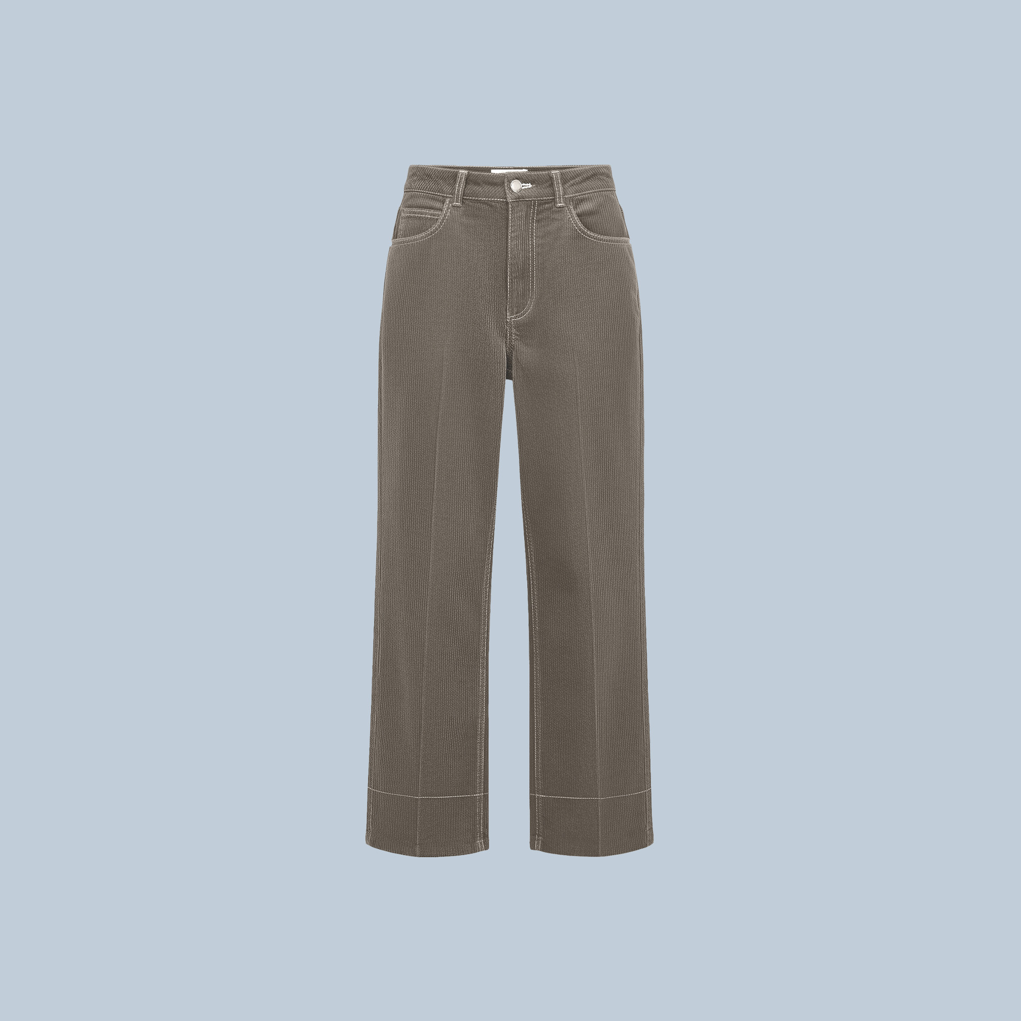 شلوار مخمل کبریتی بژ