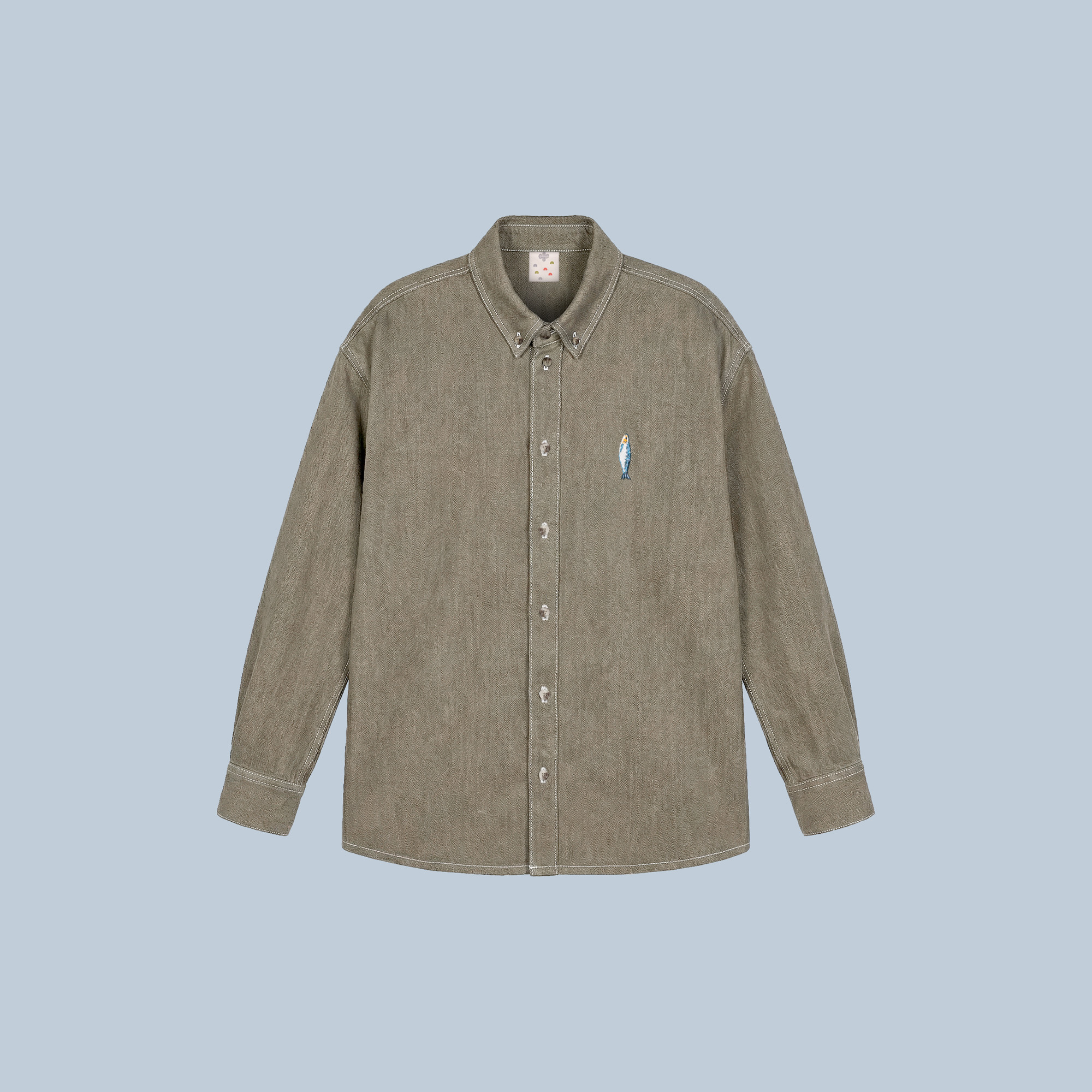 اورشرت یونیسکس جین خاکی